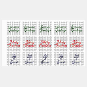 Assorted Snowflakes Envelope Seals/Labels