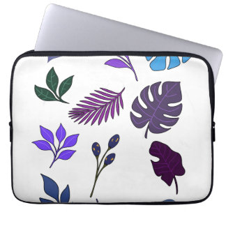 Assorted Tropical Leaves and Botanicals Laptop Sleeve