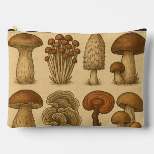 Assorted Wild Mushrooms Accessory Pouch