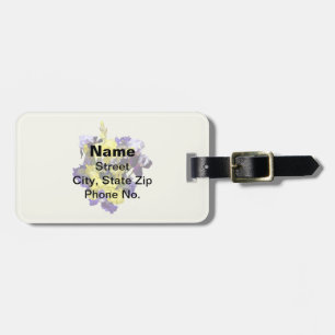 Assortment of Irises Yellow and Purple Luggage Tag