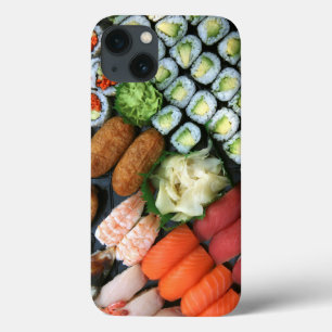 Assortment of Japanese sushi favourites iPhone 13 Case