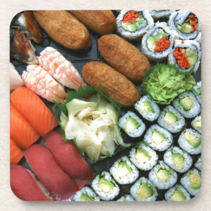 Assortment of Japanese sushi favourites Coaster