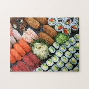 Assortment of Japanese sushi favourites Jigsaw Puzzle