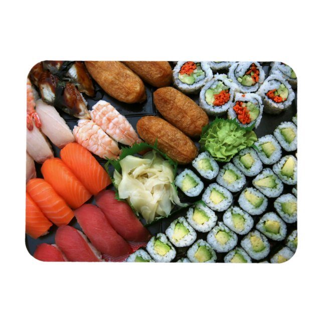 Assortment of Japanese sushi favourites Magnet (Horizontal)