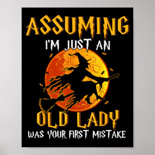 Assuming an Old Lady was First Mistake Witch Poster