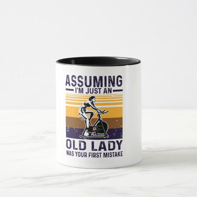 assuming i am an just old lady  mug (Center)