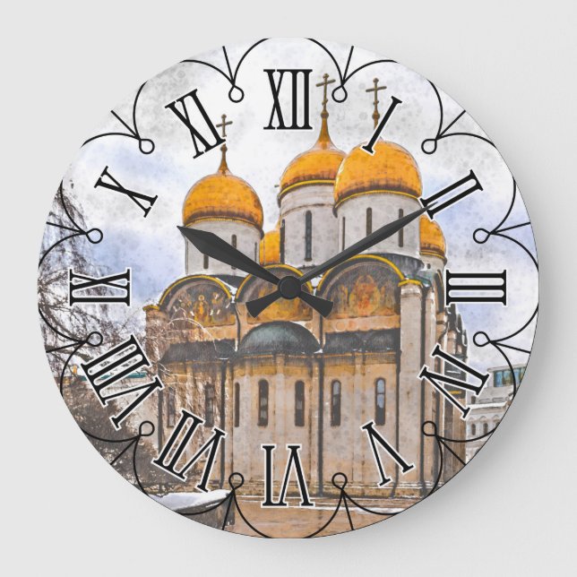 Assumption Cathedral. Moscow Kremlin. Russia. Large Clock (Front)