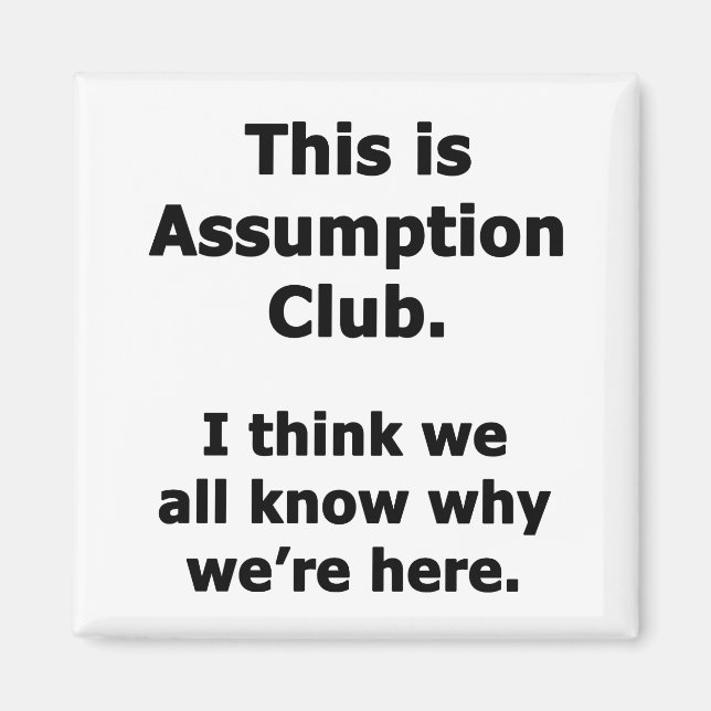 Assumption Club Magnet (Front)