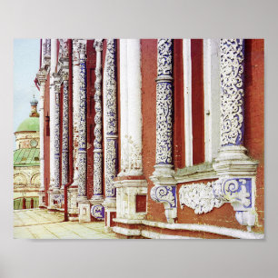 Assumption Facade - 1912 Vintage Colour Photo Poster