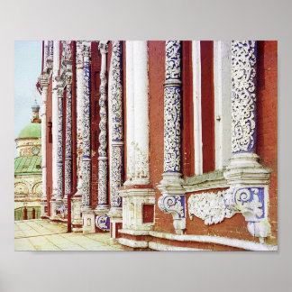 Assumption Facade - 1912 Vintage Colour Photo Poster