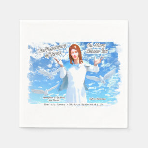 Assumption of St. Mary into Heaven 2 Card Napkin