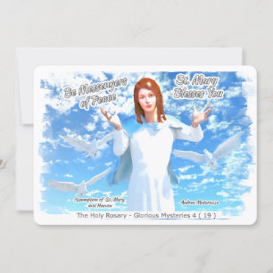 Assumption of St. Mary into Heaven 2 Holiday Card