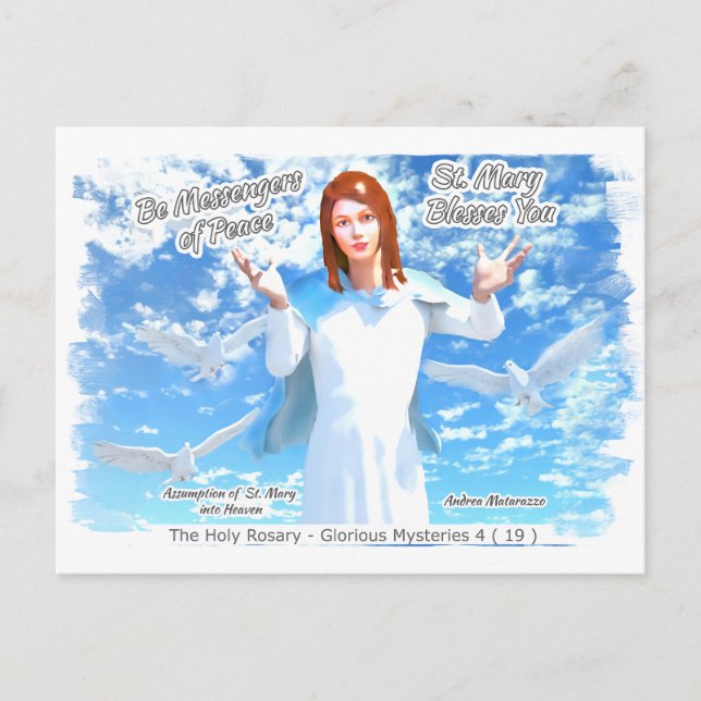 Assumption of St. Mary into Heaven 2 Postcard (Front)
