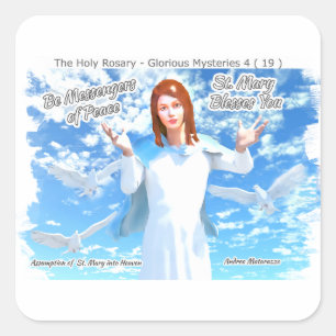 Assumption of St. Mary into Heaven Square Sticker