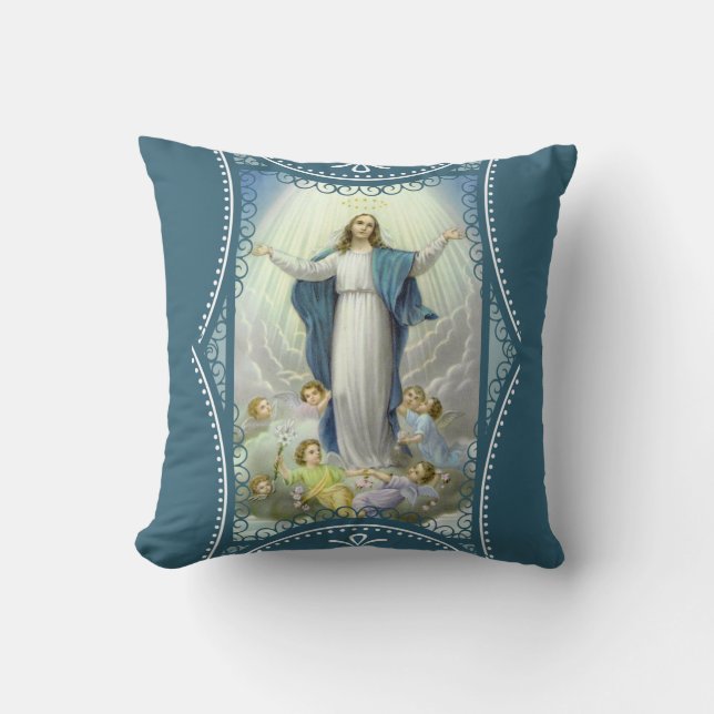 Assumption of the Blessed Virgin Mary Angels Cushion (Front)