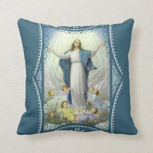 Assumption of the Blessed Virgin Mary Angels Cushion