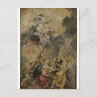 Assumption of the Virgin by Peter Paul Rubens Post Postcard