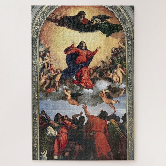 Assumption of the Virgin by Titian Jigsaw Puzzle (Vertical)