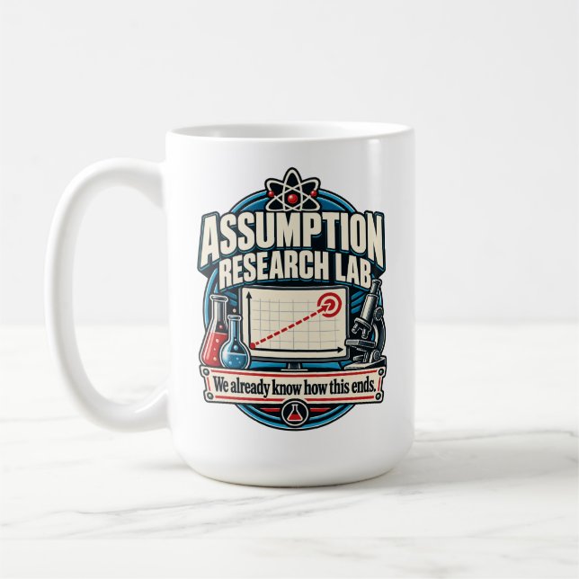 Assumption Research Lab – We Already Know How This Coffee Mug (Left)