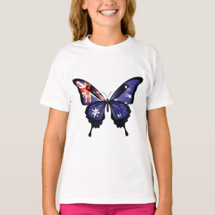 Assyria Swallowtail Butterfly Flag Sticker T-Shirt