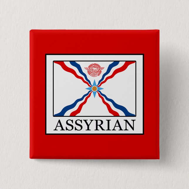 Assyrian 15 Cm Square Badge (Front)