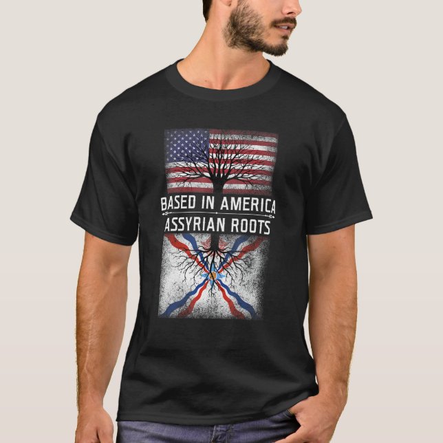 Assyrian American Assyrian Roots T-Shirt (Front)