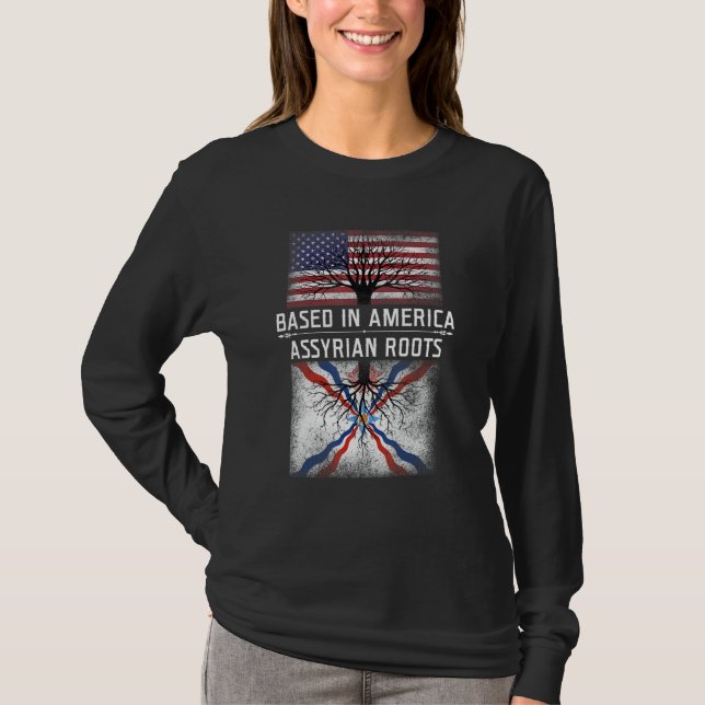 Assyrian American Assyrian Roots T-Shirt (Front)