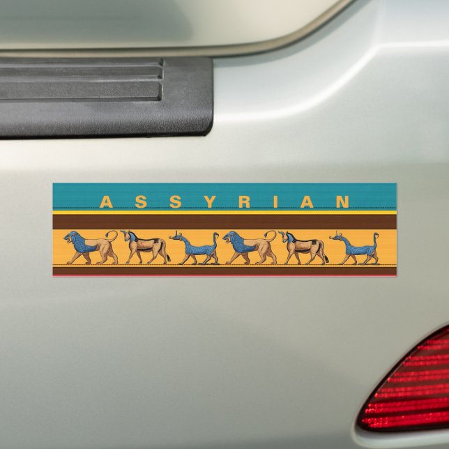ASSYRIAN BUMPER STICKER (On Car)
