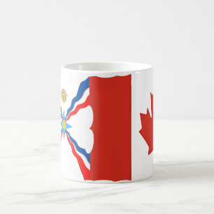 Assyrian Canadian Flags Mug