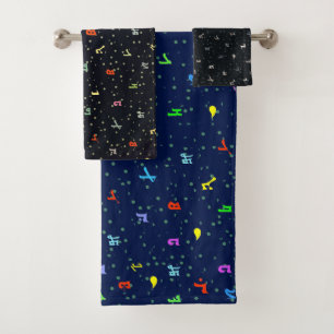 Assyrian Colorful Alphabet Towel