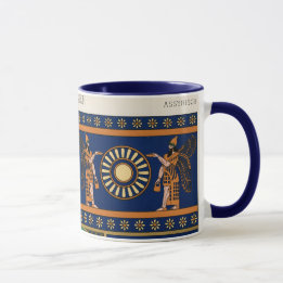 Assyrian Deity Called an Apkallu or Winged Genius Mug