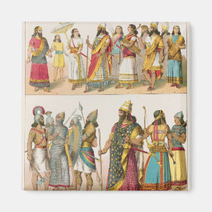Assyrian Dress, from 'Trachten der Voelker', 1864 Magnet
