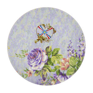 Assyrian Flag Decorative Glass Cutting Board