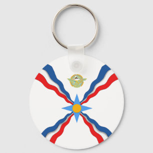 Assyrian Flag Keychain