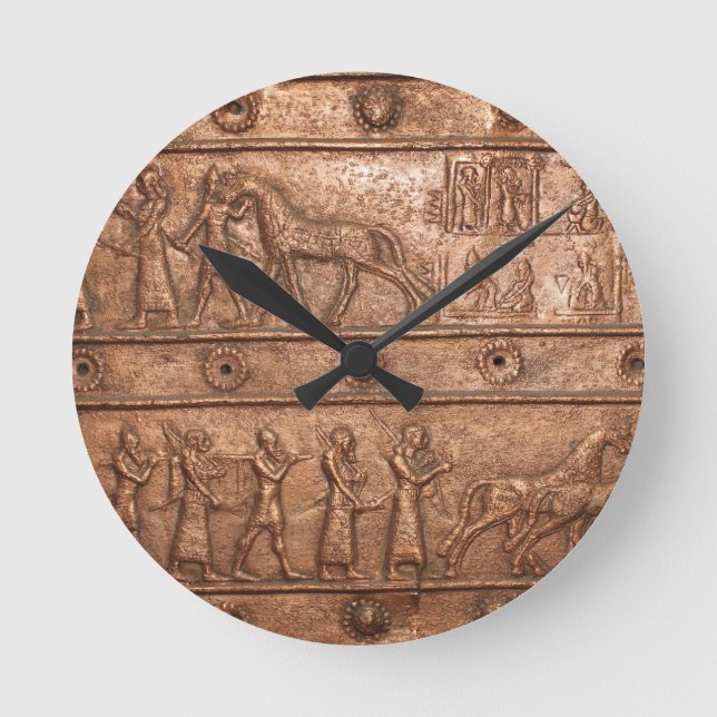 Assyrian Gate Round Clock (Front)