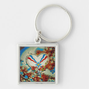 Assyrian Heart Key Ring