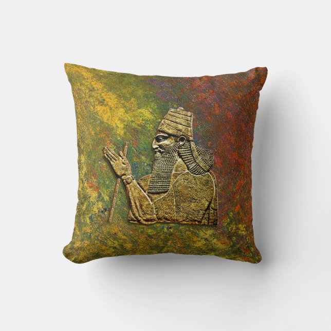 Assyrian king cushion (Front)