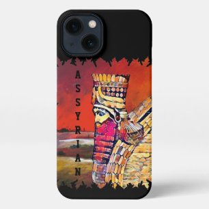 Assyrian Lamassu iPhone 13 Slim Fit Case, Glossy Case