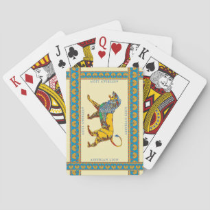 Assyrian Lion Classic Playing Cards