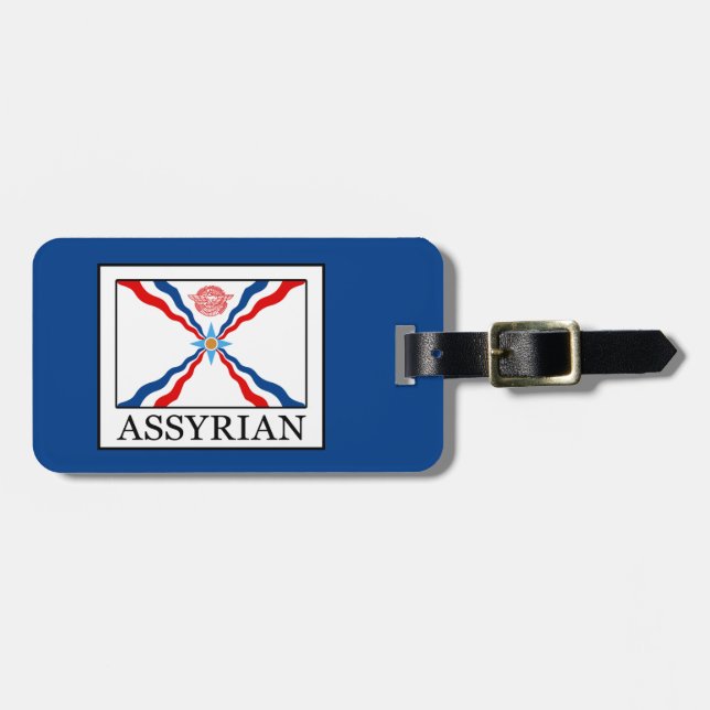 Assyrian Luggage Tag (Front Horizontal)