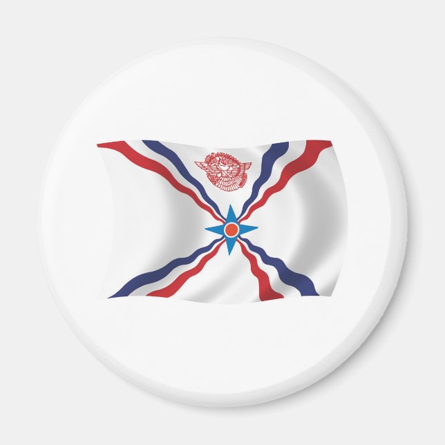 Assyrian Nation Flag Magnet (Front)