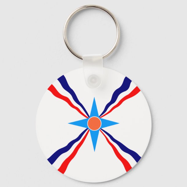 Assyrian People, Democratic Republic of the Congo Key Ring (Front)