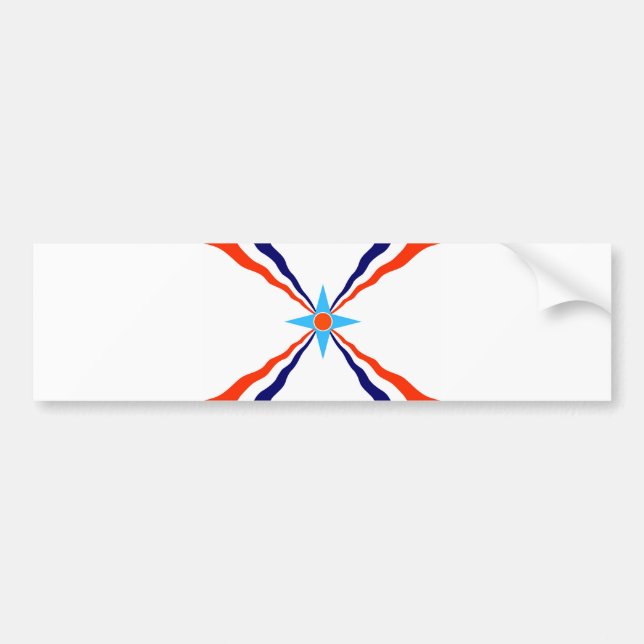 assyrian people flag bumper sticker (Front)