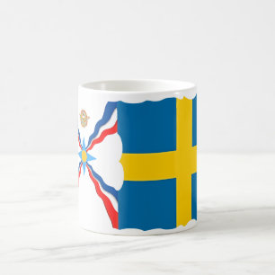 Assyrian Swedish Flags Mug