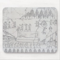 Assyrians moving a Winged Bull on a Sledge, from '