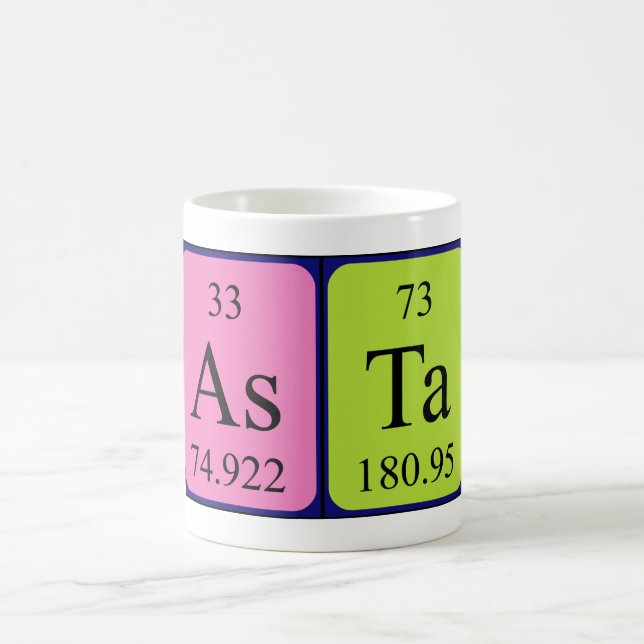 Asta periodic table name mug (Center)