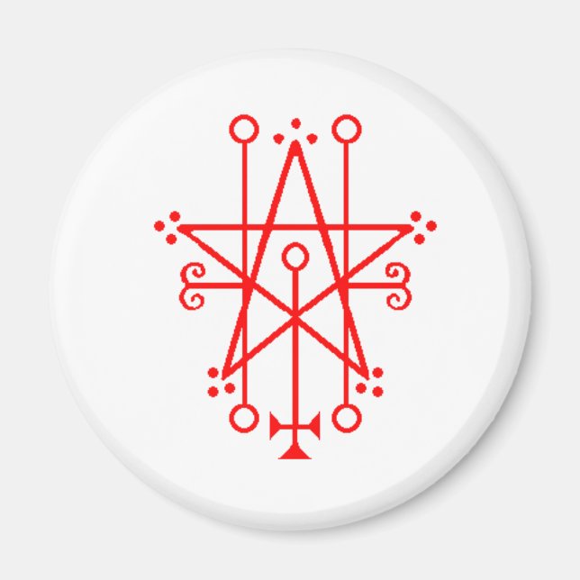 Astaroth Demon Sigil Gothic magnet (Front)
