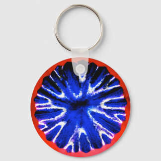 Aster Flower Art Key Ring
