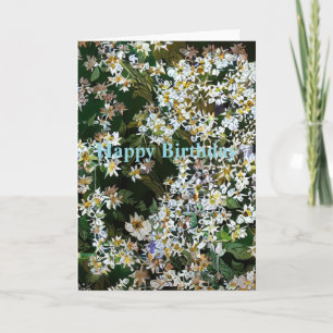 ASTER FLOWERS CARD