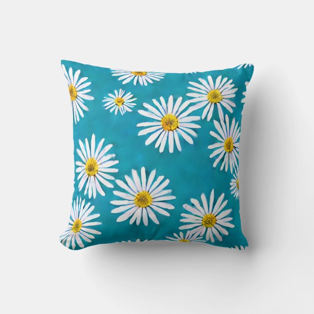 Aster flowers cushion (Front)